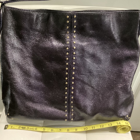 Michael Kors Purple and Gold Studded Shoulder Bag. Used not new - Picture 2 of 9